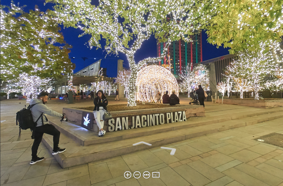 San Jacinto Plaza Christmas Light Virtual Tour El Paso Professional