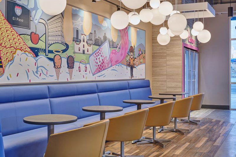 Interior Photography of Baskin Robbins - El Paso Professional Photographer