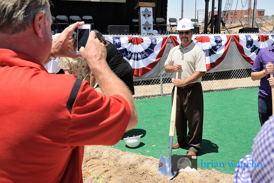 Public Photo opportunities at the groundbreaking ceremony